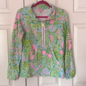 Lily Pulitzer quarter zip sweatshirt